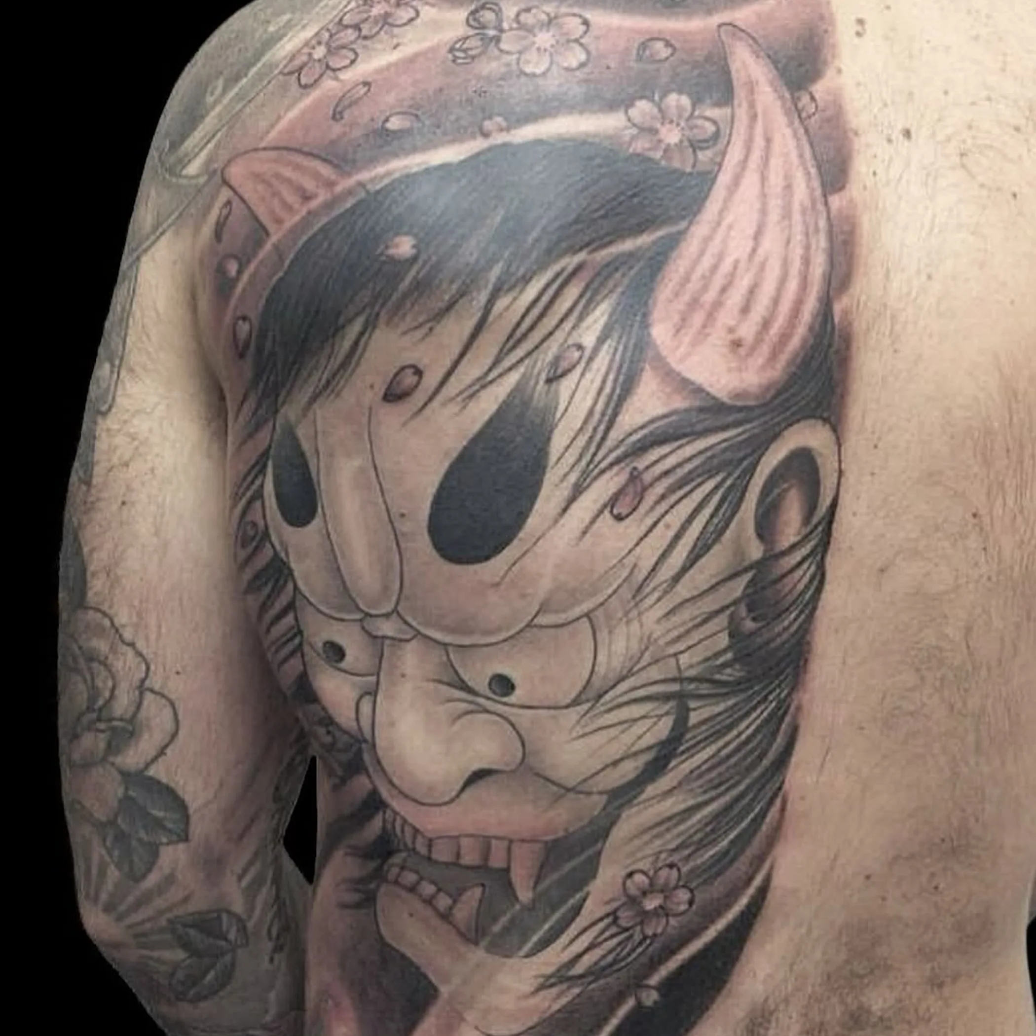 japanese-style tattoo on skin